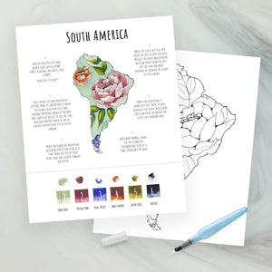 South America in Floral