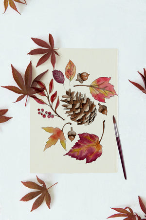 Watercolor Trendy Autumn Clothes Kit Graphic by Kaleriia Studio