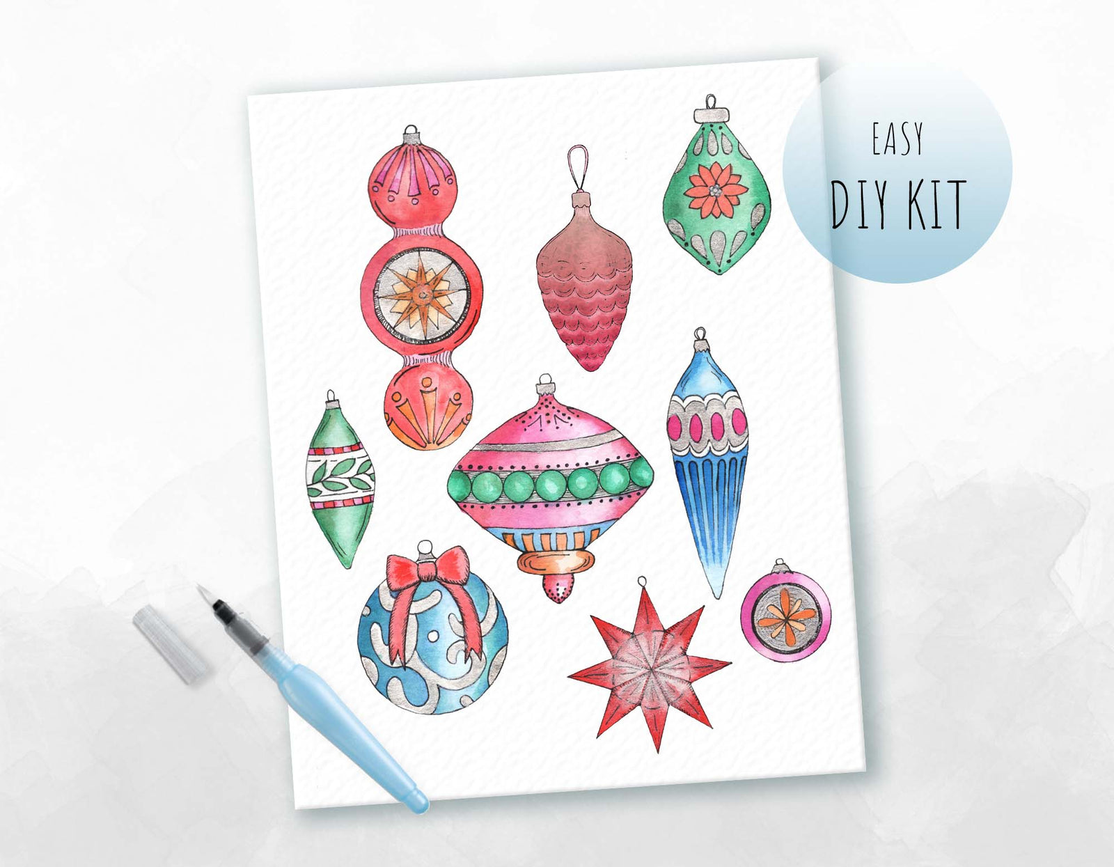 Vintage Ornaments Mockup