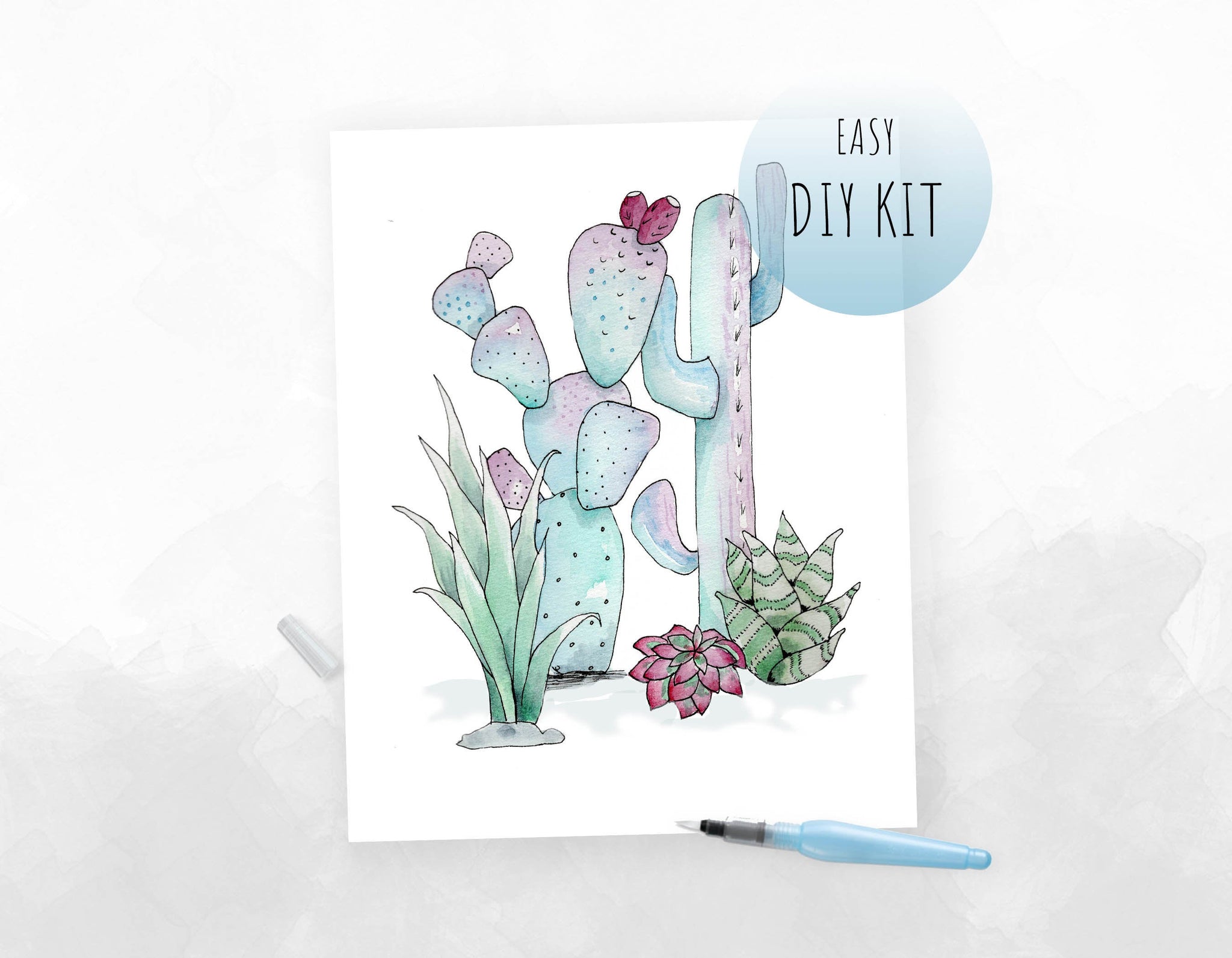 Stunning Succulents Coloring Book: Color & Frame - Painted Deserts