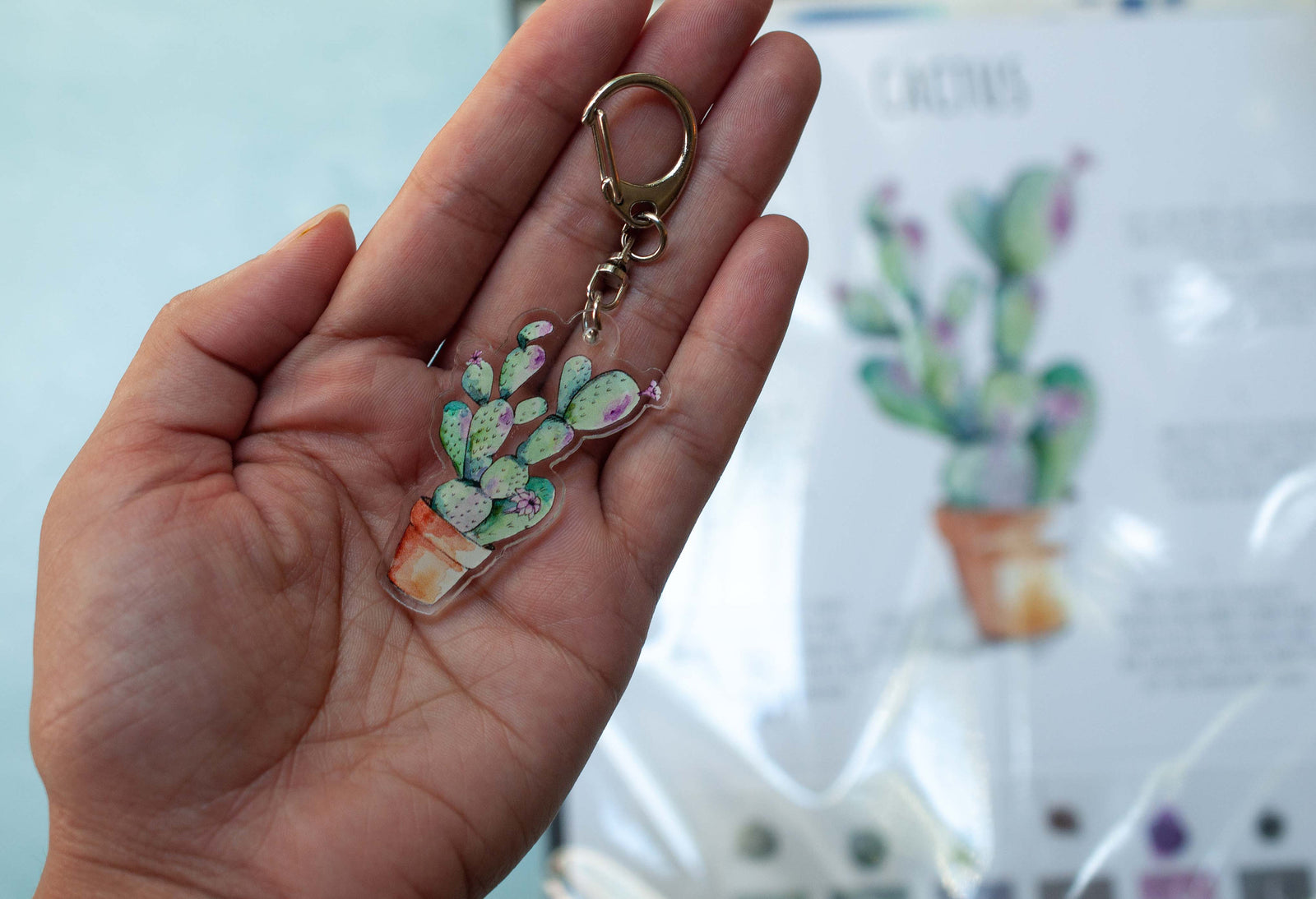 Cactus Keychain